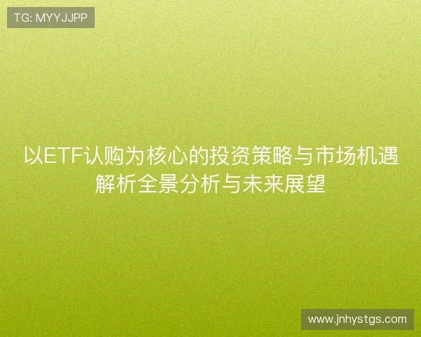 以ETF认购为核心的投资策略与市场机遇解析全景分析与未来展望